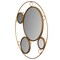 Uniquewise Decorative Round Frame Gold Metal Wall Mounted Modern Mirror with 4 Glass Mirror Balls QI004577 - alternate 5